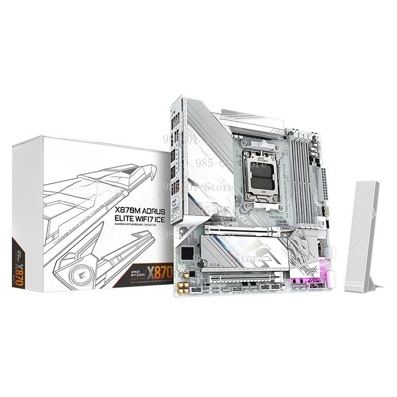 X870E Atx Motherboard - White ATX X870M mainboard, WIFI7 &
