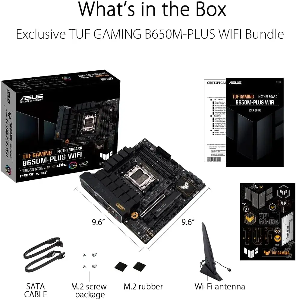 ASUS TUF GAMING B650M PLUS WIF - X870E Atx Motherboard recension och pris