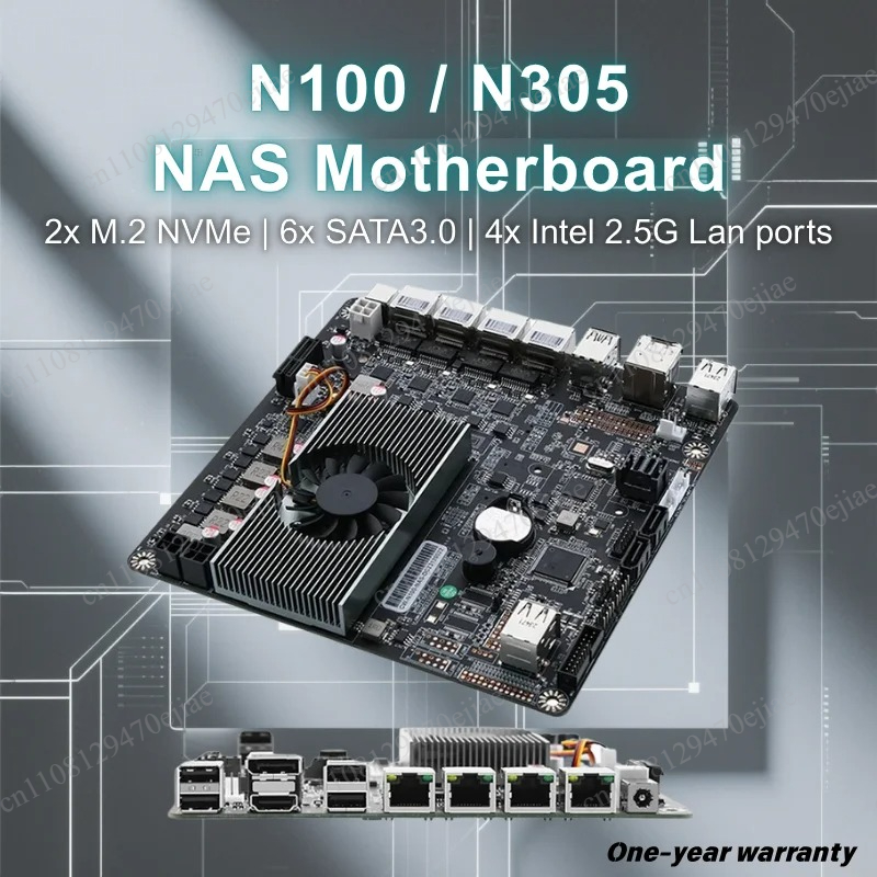 N100 Mini ITX NAS Motherboard  - Mini Itx Dual 2.5G Nas Motherboard recension och pris
