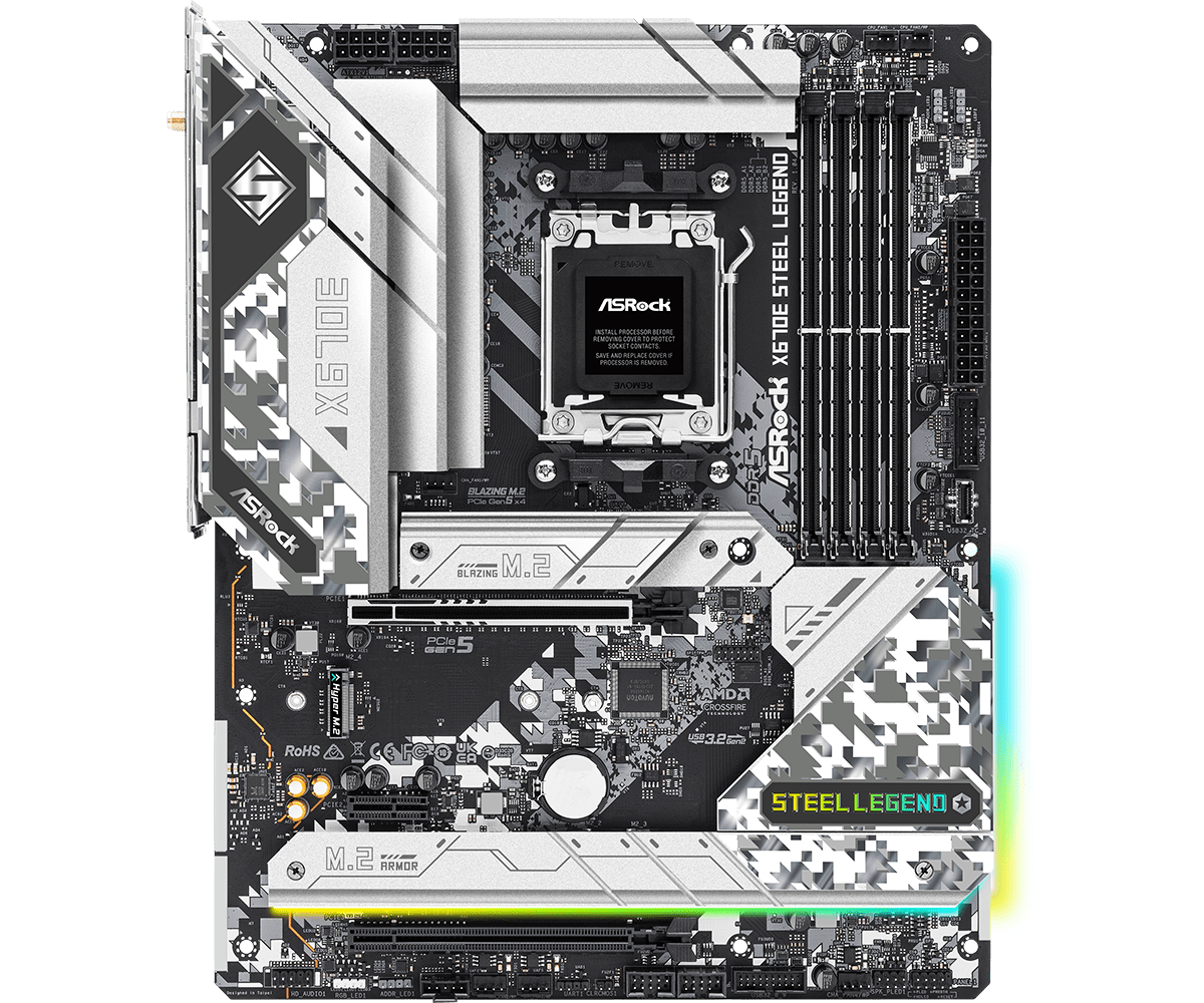 ASROCK X670E STEEL LEGEND X670 - X870E Atx Motherboard recension och pris