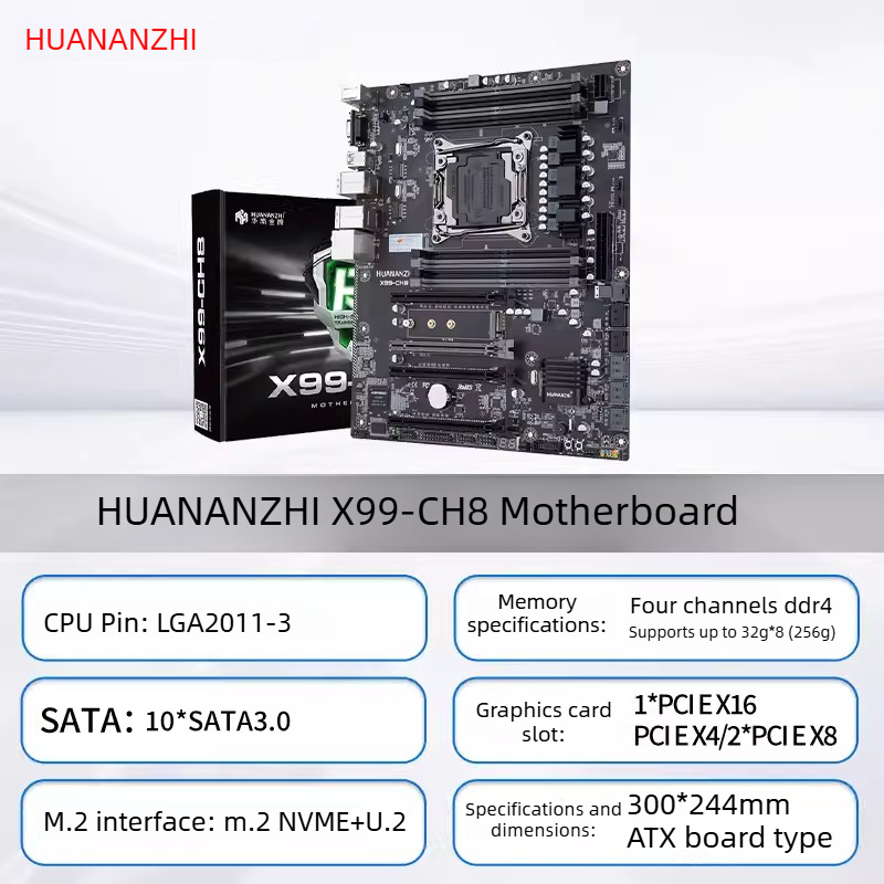 HUANANZHI LGA2011-3 X99 Mother - Dual Lga2011-3 Server Motherboard Combo recension och pris