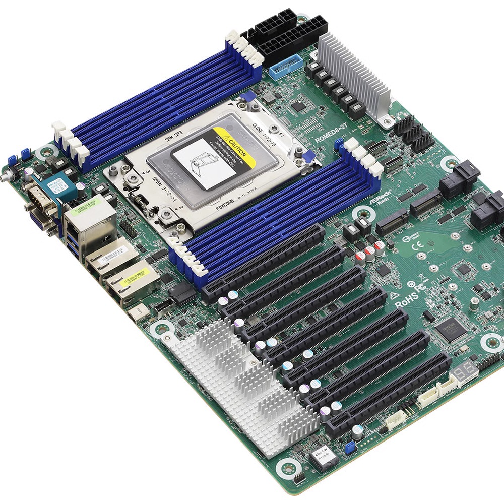 Original ASRock Rack ROMED8-2T - Dual Socket Sp3 Epyc Motherboard recension och pris